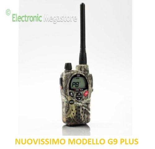 Midland G9 Plus Blaze Walkie Talkie PMR446 E LPD, Impermeabile IPX5, Batteria AA 1800 MAh, Portata Fino A 12 Km, Colore Mimetico