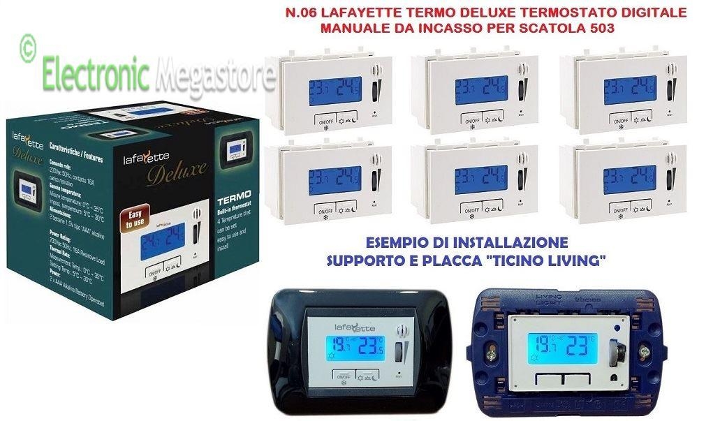 Termostato Caldaia A Batteria - Cronotermostato Digitale, Programmazione Settimanale, Display LCD, Bianco - Foto 8